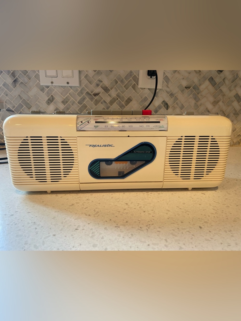 Vintage Realistic SCR-40  AM/FM Boombox Stereo Cassette Player - Model 14-759